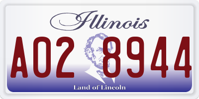 IL license plate A028944
