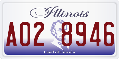 IL license plate A028946