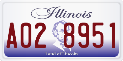 IL license plate A028951