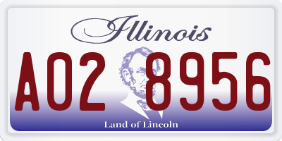 IL license plate A028956