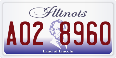 IL license plate A028960