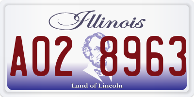 IL license plate A028963