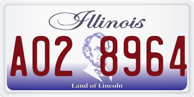 IL license plate A028964