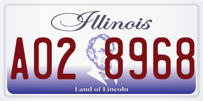 IL license plate A028968