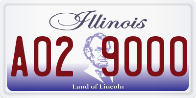 IL license plate A029000