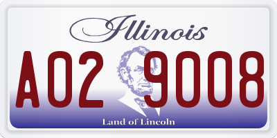 IL license plate A029008