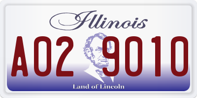 IL license plate A029010