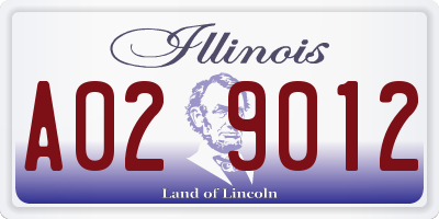IL license plate A029012