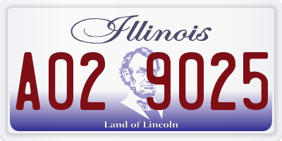 IL license plate A029025