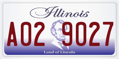 IL license plate A029027