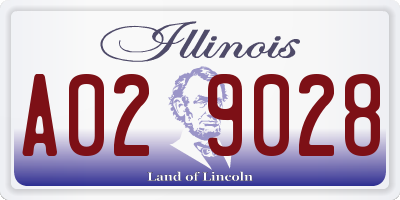 IL license plate A029028
