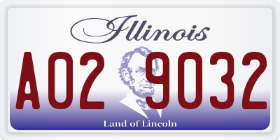 IL license plate A029032
