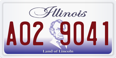 IL license plate A029041