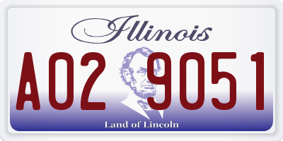 IL license plate A029051