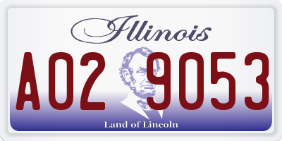 IL license plate A029053