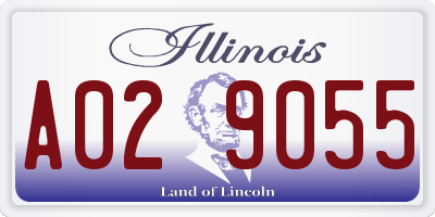 IL license plate A029055