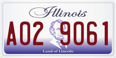 IL license plate A029061
