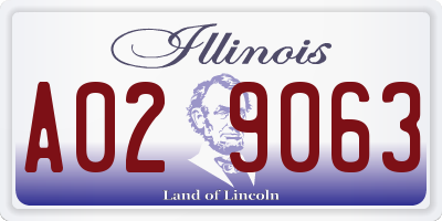 IL license plate A029063