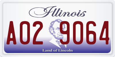 IL license plate A029064