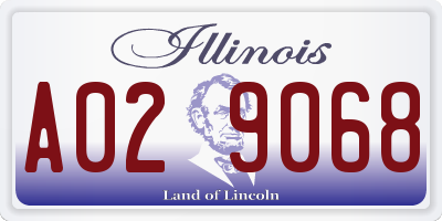 IL license plate A029068