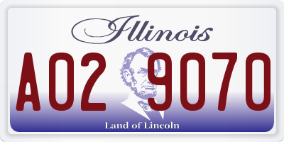IL license plate A029070