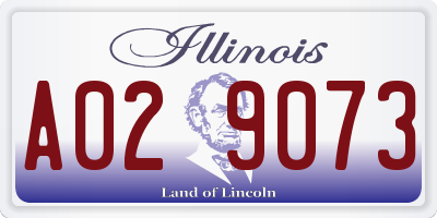 IL license plate A029073