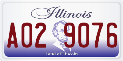 IL license plate A029076