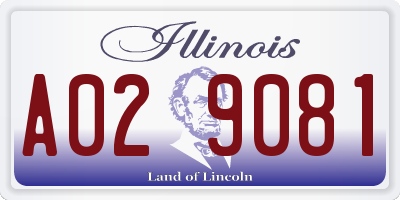 IL license plate A029081