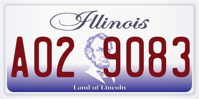 IL license plate A029083