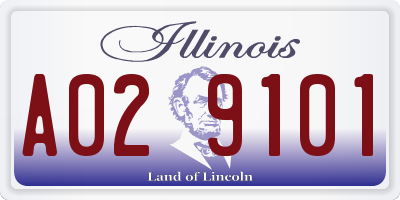 IL license plate A029101