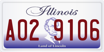 IL license plate A029106