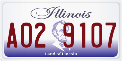 IL license plate A029107
