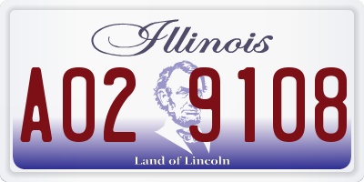 IL license plate A029108