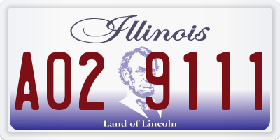 IL license plate A029111