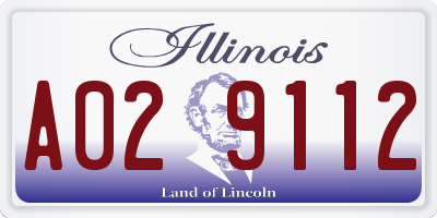 IL license plate A029112