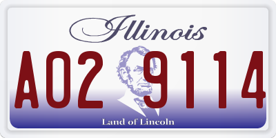 IL license plate A029114
