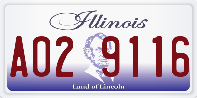 IL license plate A029116