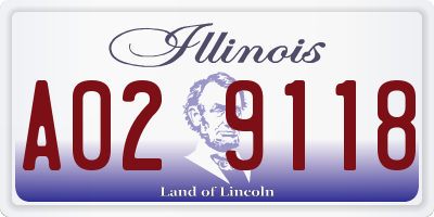 IL license plate A029118