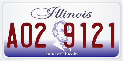 IL license plate A029121