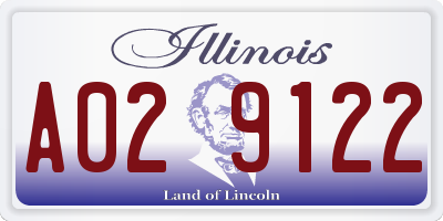 IL license plate A029122
