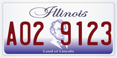 IL license plate A029123