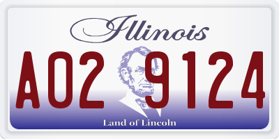 IL license plate A029124