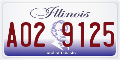 IL license plate A029125