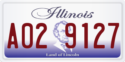 IL license plate A029127