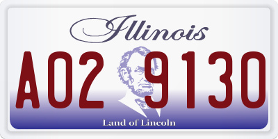 IL license plate A029130