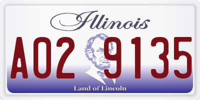 IL license plate A029135