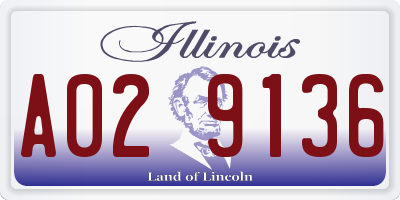 IL license plate A029136