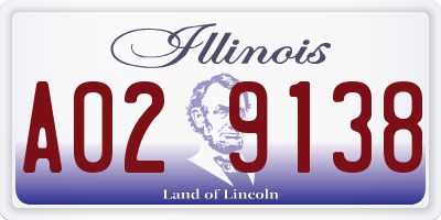 IL license plate A029138