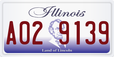 IL license plate A029139