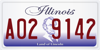 IL license plate A029142